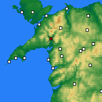 Nearby Forecast Locations - Porthmadog - Carta