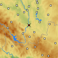 Nearby Forecast Locations - České Budějovice - Carta