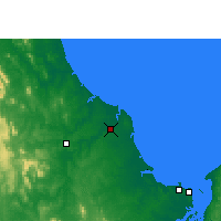 Nearby Forecast Locations - Bundaberg - Carta