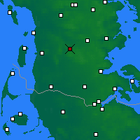 Nearby Forecast Locations - Toftlund Sogn - Carta