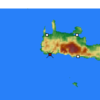 Nearby Forecast Locations - Palaiochora - Carta