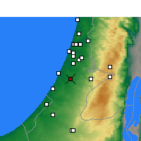 Nearby Forecast Locations - Kfar HaRif - Carta