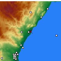 Nearby Forecast Locations - Benicasim - Carta